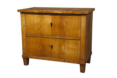Lot 144 - Biedermeier Birch Chest of Drawers 19th...