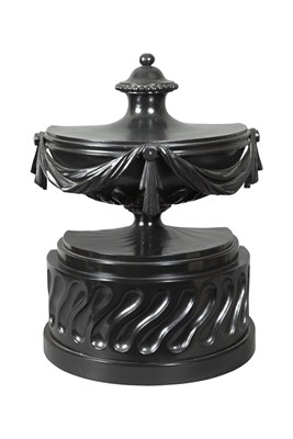 Lot 149 - Neoclassical Style Carved and Ebonized Wood...