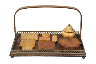 Lot 143 - Group of Nine Burlwood Boxes and Cases Each...