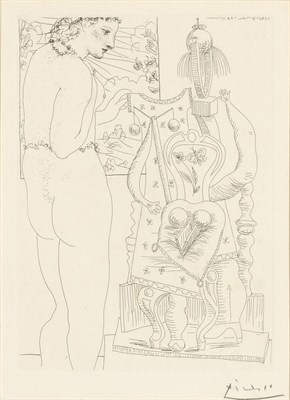 Lot 186 - Pablo Picasso MARIE-THÉRÈSE CONSIDÉRANT SON...