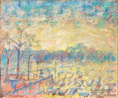 Lot 5 - Lewis Adler American, 20th Century Scene in a...