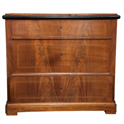 Lot 168 - Continental Inlaid and Part Ebonized Mahogany...