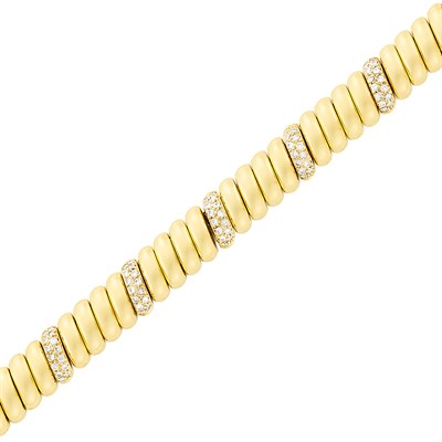 Lot 118 - Gold and Diamond Bracelet, Cartier