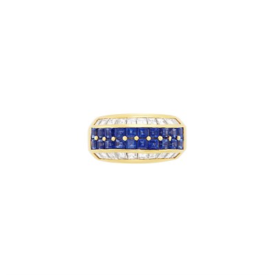 Lot 201 - Gold, Sapphire and Diamond Ring