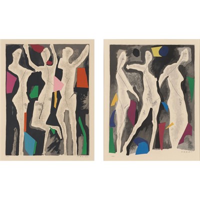 Lot 150 - Marino Marini (1901-1980) PERSONNAGES DU SACRE...