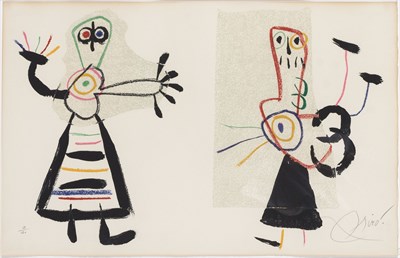 Lot 172 - Joan Miró L'ENFANCE D'UBU (M. 1015) Color...
