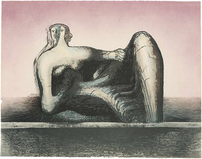 Lot 177 - Henry Moore (1898-1986) RECLINING FIGURE Mixed...