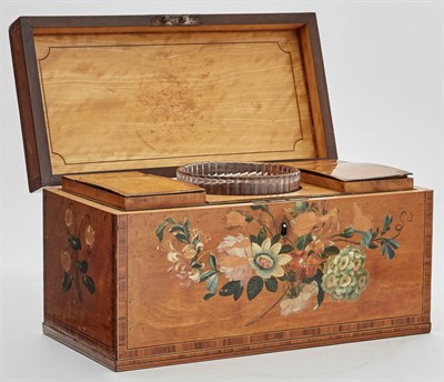 Lot 120 - George III Painted Satinwood and...