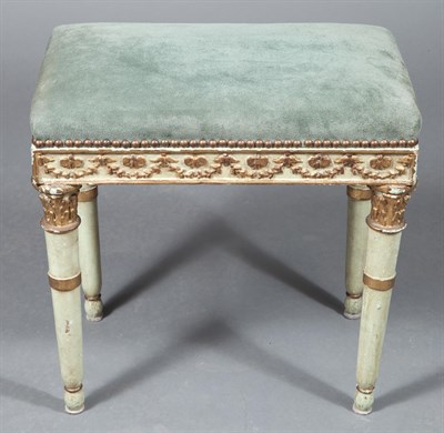 Lot 371 - Italian Neoclassical Painted and Parcel-Gilt...