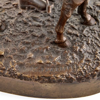 Lot 140 - Russian Bronze Group of The Cossack's Farewell...