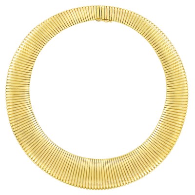 Lot 96 - Gold Snake Link Necklace