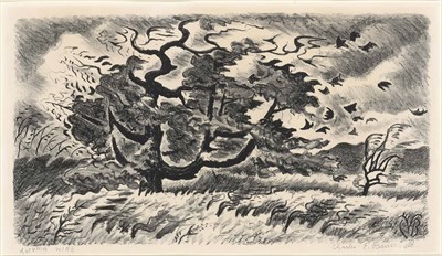 Lot 22 - Charles Burchfield (1893-1967) AUTUMN WIND...