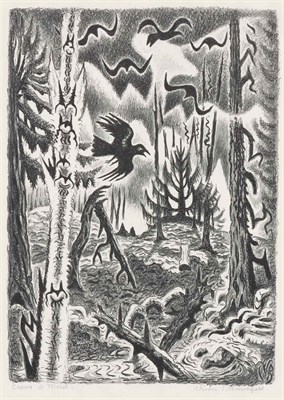 Lot 23 - Charles Burchfield CROWS IN MARCH (P. 192)...