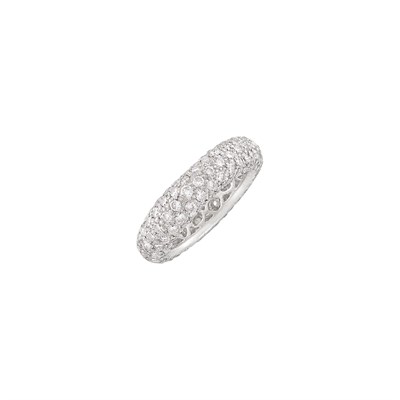 Lot 88 - Platinum and Diamond Band Ring