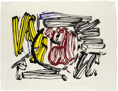 Lot 143 - Roy Lichtenstein RED AND YELLOW APPLE (C. 195)...