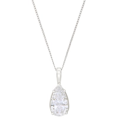 Lot 168 - White Gold and Diamond Pendant with Chain