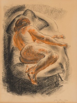 Lot 109 - John Sloan American, 1871-1951 Nude on a Couch...