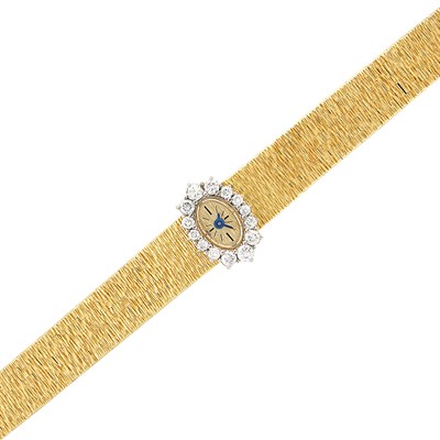 Lot 1549 - Gold and Diamond Wristwatch, Piaget