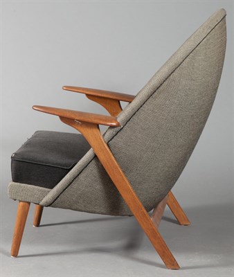 Lot 194 - Danish Mid-Century Upholstered Teak Armchair...