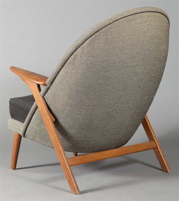 Lot 194 - Danish Mid-Century Upholstered Teak Armchair...