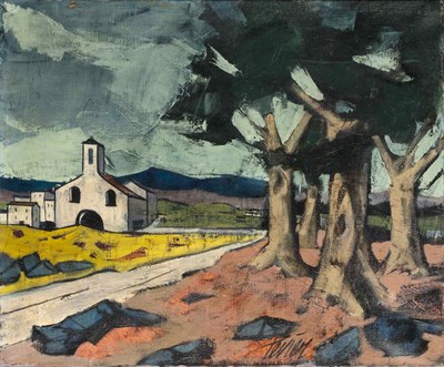 Lot 51 - Charles Levier French, 1920-2003 La Chapelle...