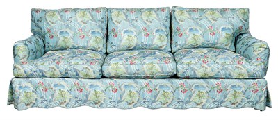 Lot 214 - Silk Damask and Metallic Thread-Upholstered...