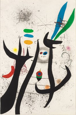 Lot 171 - Joan Miró LA FEMME ARBORESCENTE (D. 649) Color...