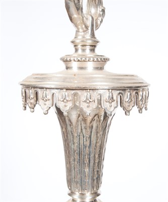 Lot 363 - E. F. Caldwell Silver Plated Chandelier;...