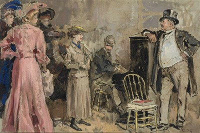 Lot 1029 - Charles Dana Gibson American, 1867-1944 Piano...