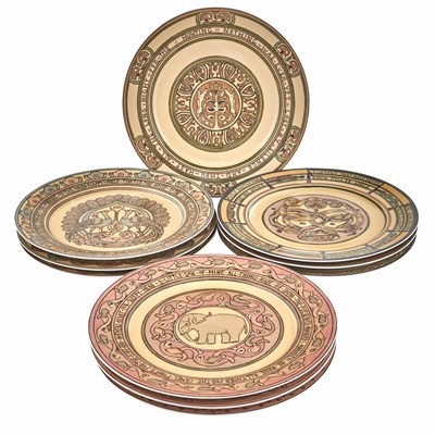 Lot 159 - Set of Ten Limoges Porcelain Mary Bacon Jungle...
