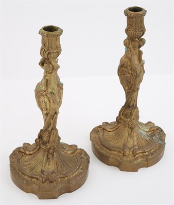 Lot 556 - Pair of Louis XV Style Gilt-Bronze...