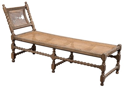 Lot 404 - Charles II Style Walnut Caned Daybed Height 34...