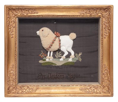 Lot 158 - Swedish Needlework and Leather Picture...