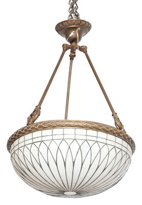 Lot 156 - Louis XVI Style Patinated-Metal and Leaded...