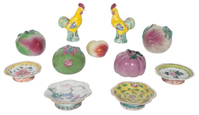 Lot 189 - Group of Eleven Chinese Famille Rose Glazed...