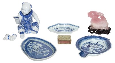 Lot 191 - Group of Seven Chinese Blue and White...