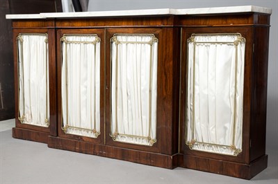 Lot 493 - Regency Gilt-Metal-Mounted Rosewood Cabinet...