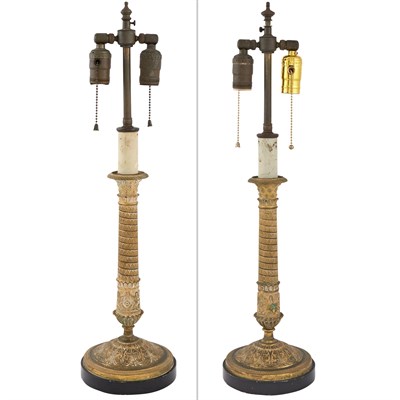 Lot 247 - Pair of Restauration Style Gilt-Metal...