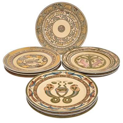Lot 158 - Set of Ten Limoges Porcelain Mary Bacon Jungle...