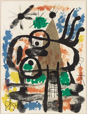 Lot 165 - Joan Miró ALBUM 19, PLANCHE 5 (M. 248) Color...