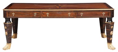 Lot 232 - Neoclassical Style Rosewood Desk with...