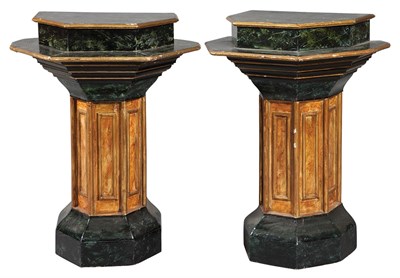 Lot 231 - Pair of Neoclassical Painted and Decorated...