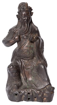 Lot 198 - Chinese Patinated-Bronze Sculpture of a...
