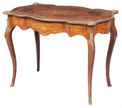 Lot 233 - Louis Phillipe Rosewood and Satinwood Inlaid...