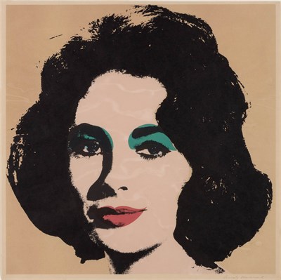 Lot 242 - Andy Warhol LIZ (F./S. II.7) Color offset...