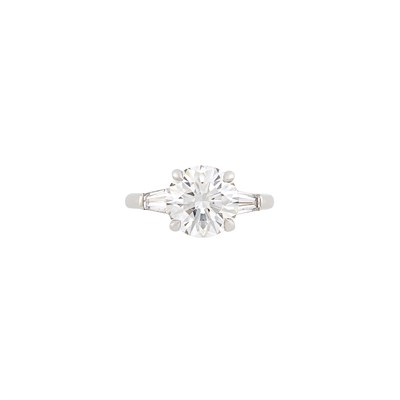 Lot 466 - Platinum and Diamond Ring, Tiffany & Co.