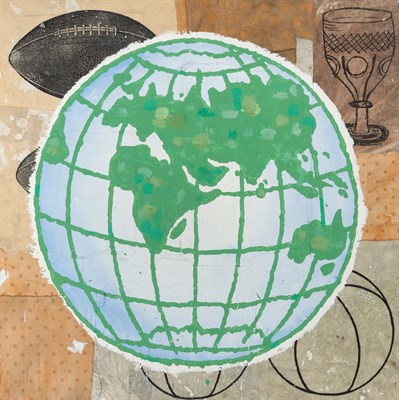 Lot 71 - Donald Baechler American, b. 1956 Globe, 1999...