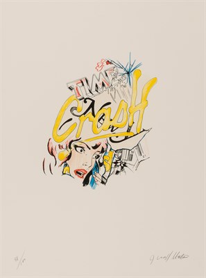 Lot 31 - CRASH American, b. 1961 Time Signed J. Crash...