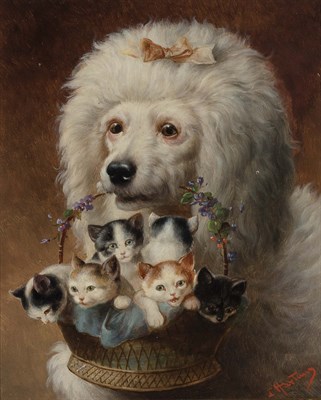 Lot 118 - Attributed to Carl Reichert Poodle with a...