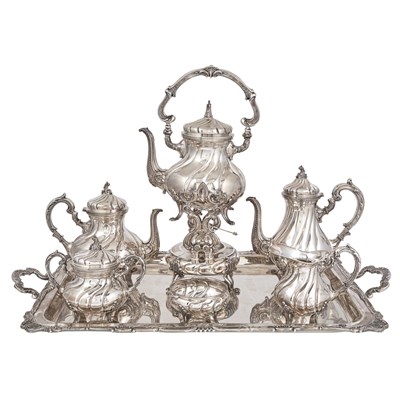 Lot 186 - Camusso Rococo Style Sterling Silver Coffee...